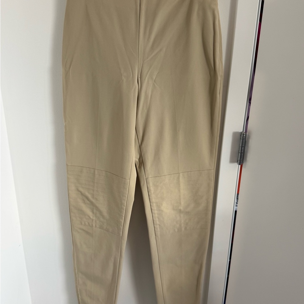 Ralph Lauren Beige and Navy Label Detail Top